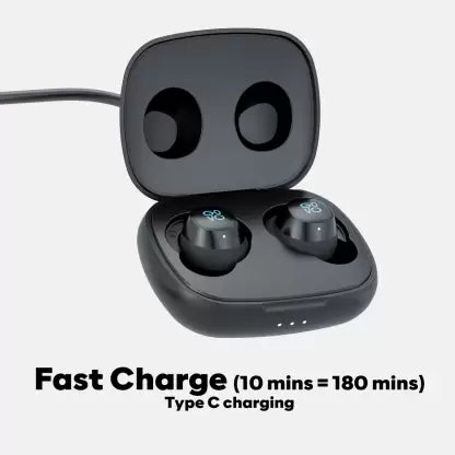 GOVO GOBUDS 920 True Wireless Earbuds, 30H Battery, Fast Charge ,IPX5 & Dual pairing Bluetooth Headset (Platinum Black, True Wireless) GOVO GOBUDS 920 True Wireless Earbuds, 30H Battery, Fast Charge ,IPX5 & Dual pairing Bluetooth Headset (Platinum Black, True Wireless)